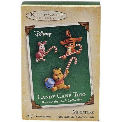 2004 Candy Cane Trio Hallmark Ornament (Winnie the Pooh) QXM5114