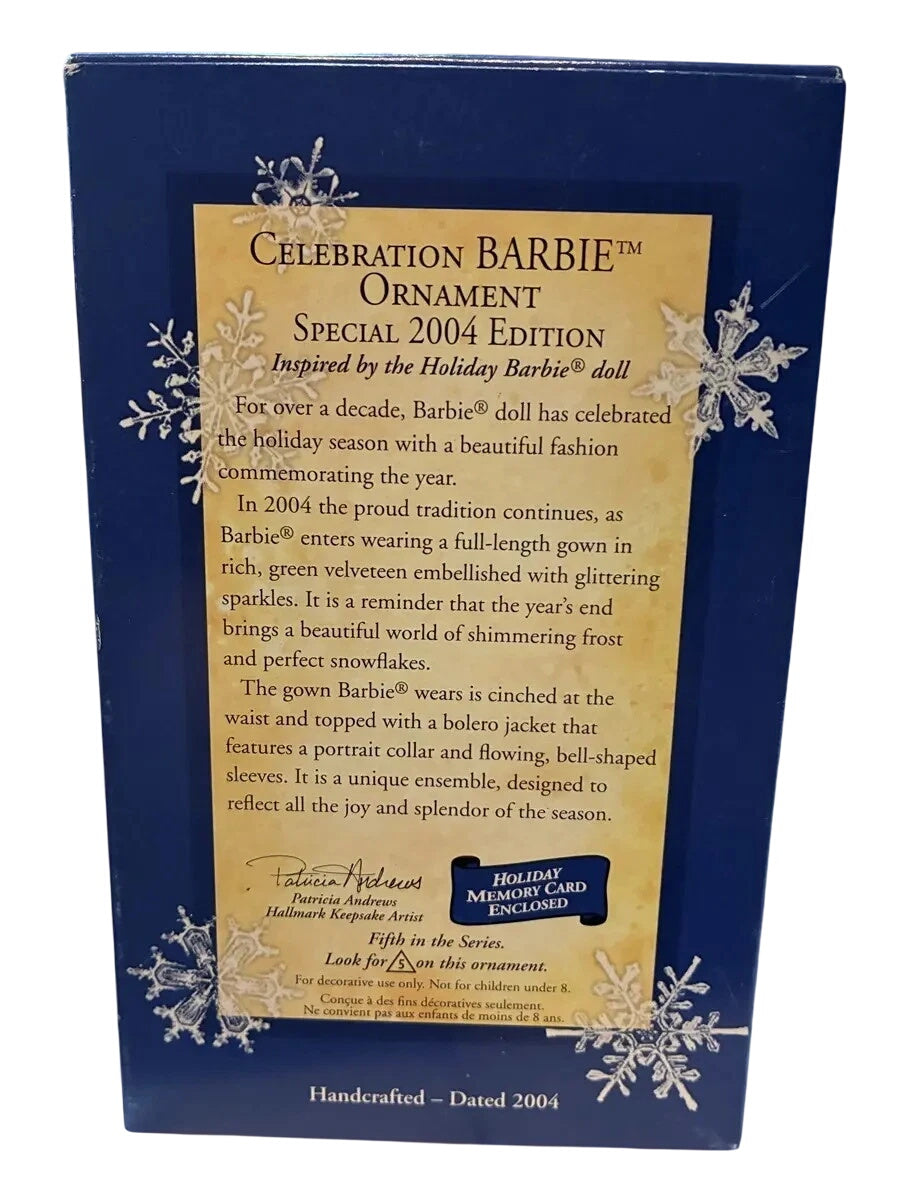 2004 Celebration Barbie Hallmark Ornament (Celebration Barbie) QX8604 Image8