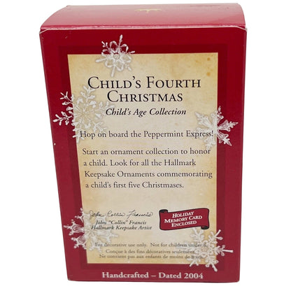 2004 Child's Fourth Christmas Hallmark Ornament (Child's Age Collection) QXG5771