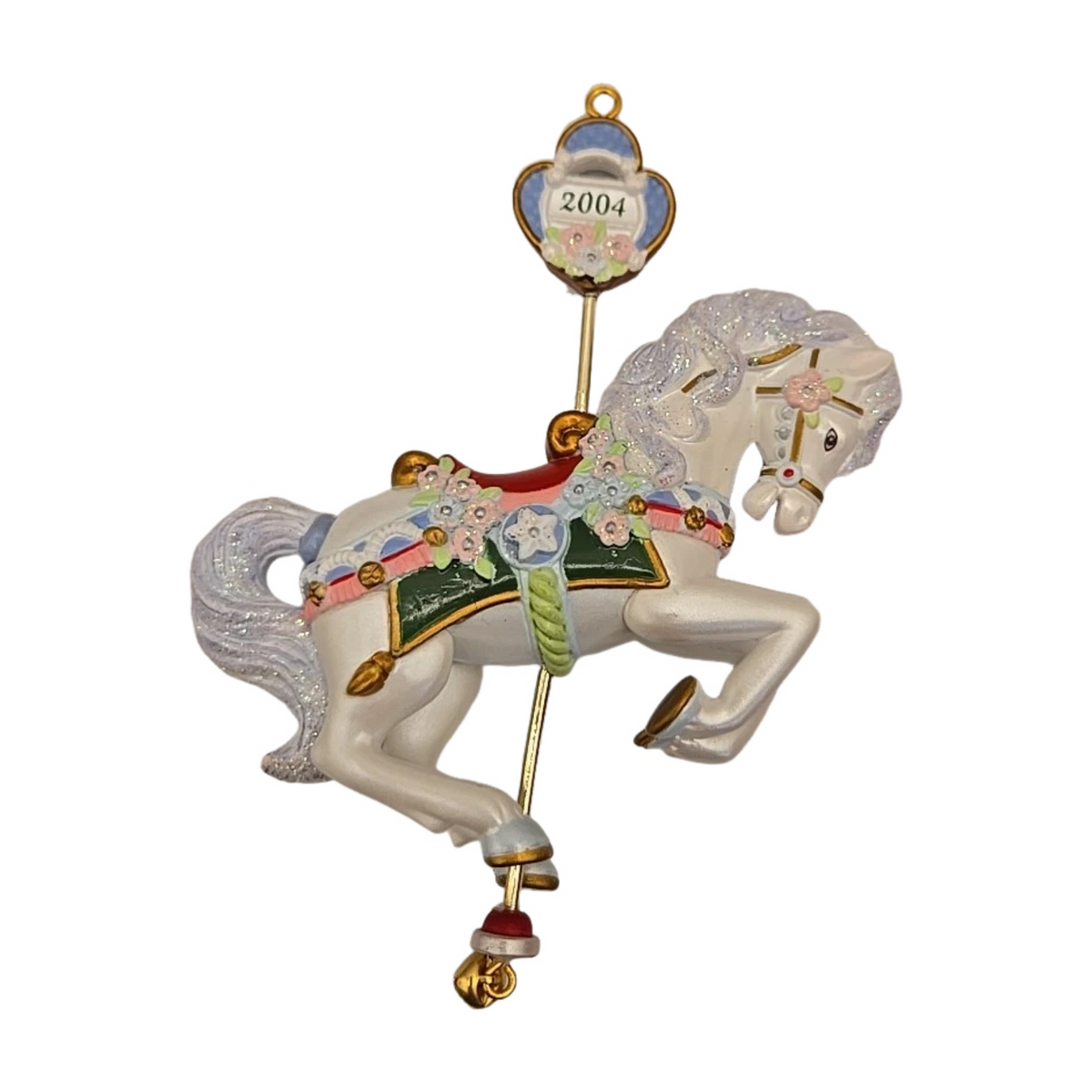 2004 Christmas-Go-Round (Carousel Ride) Carlton Cards Heirloom Ornament CXOR-082L Image1