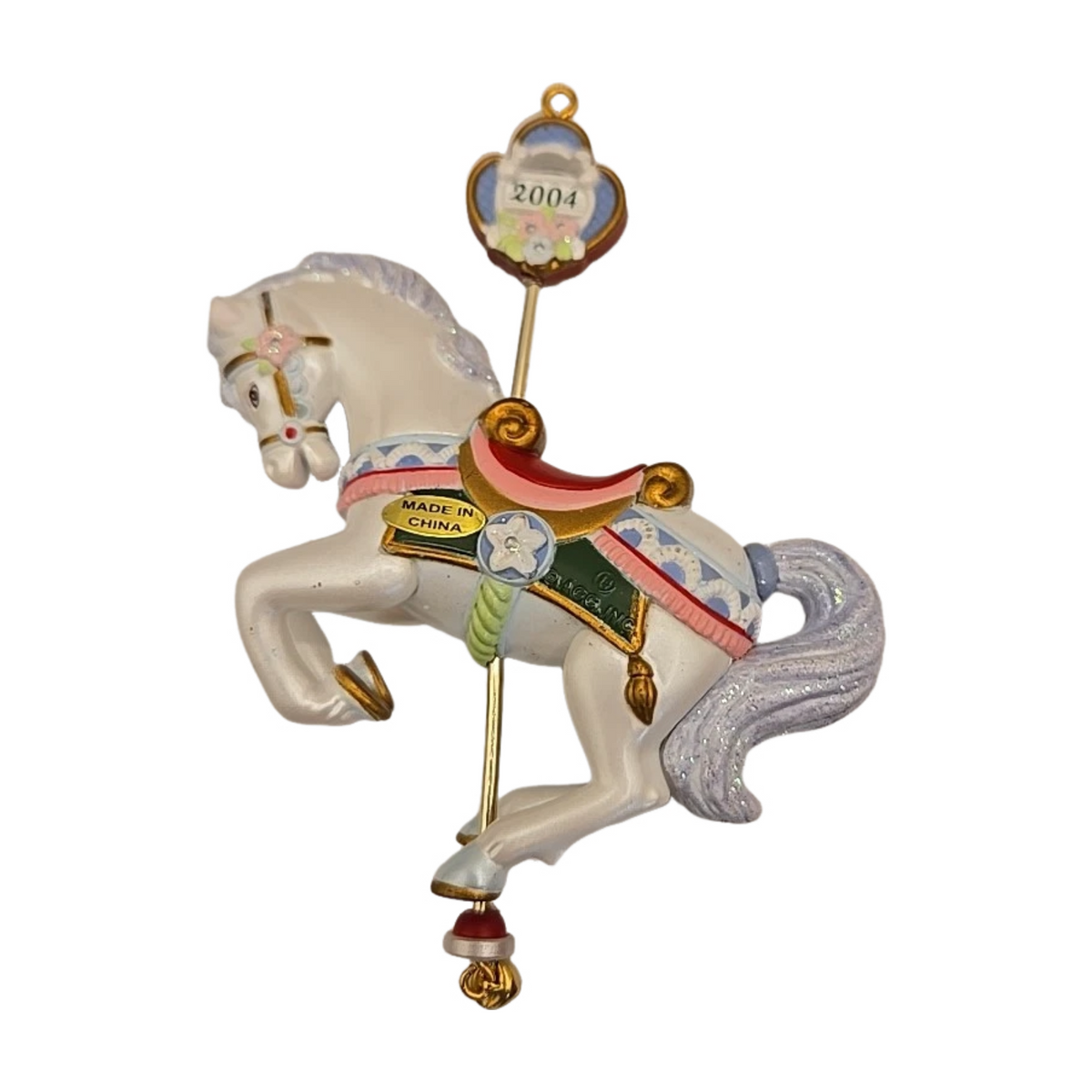 2004 Christmas-Go-Round (Carousel Ride) Carlton Cards Heirloom Ornament CXOR-082L Image3