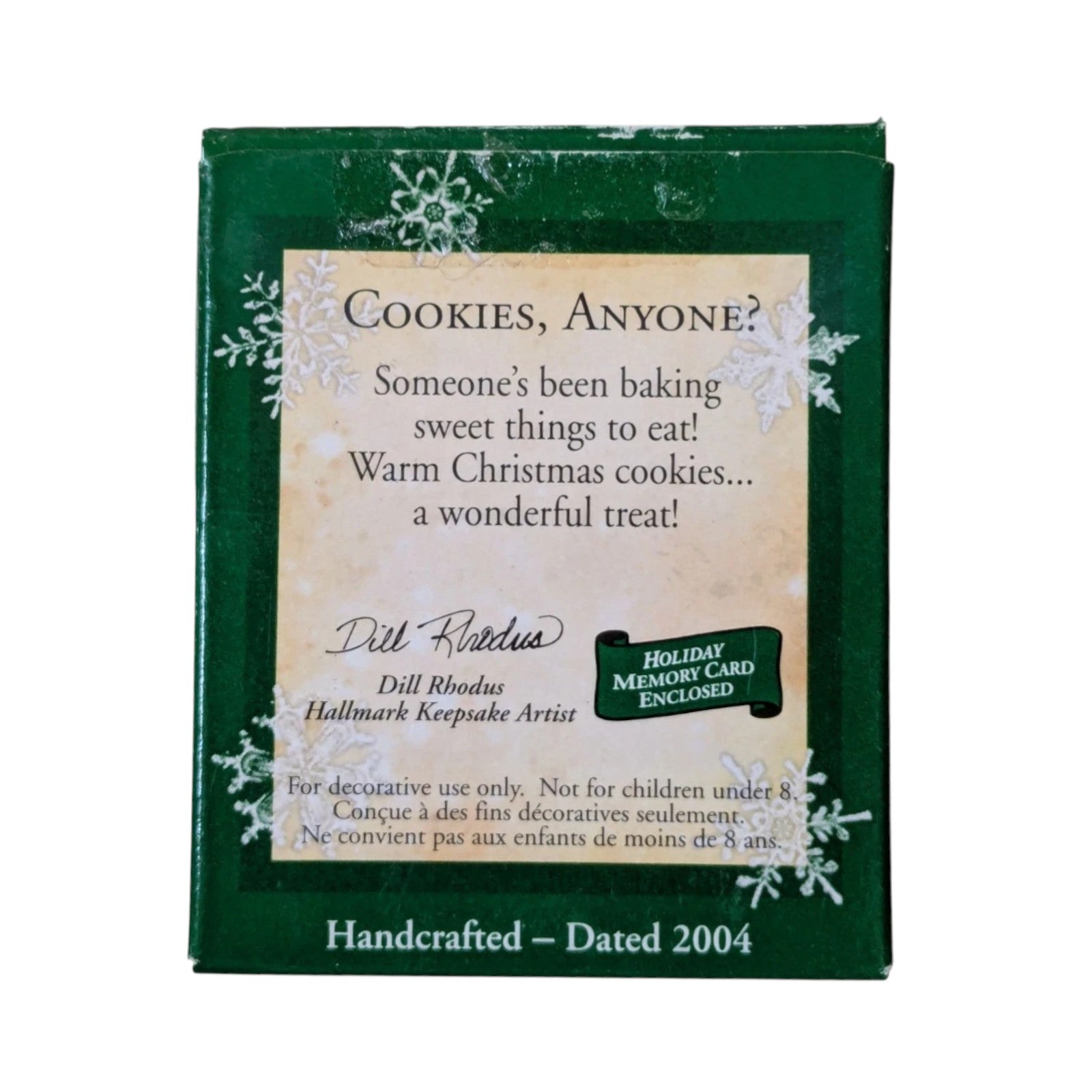 2004 Cookies, Anyone? Hallmark Ornament (Gingerbread) WD3037 Image9