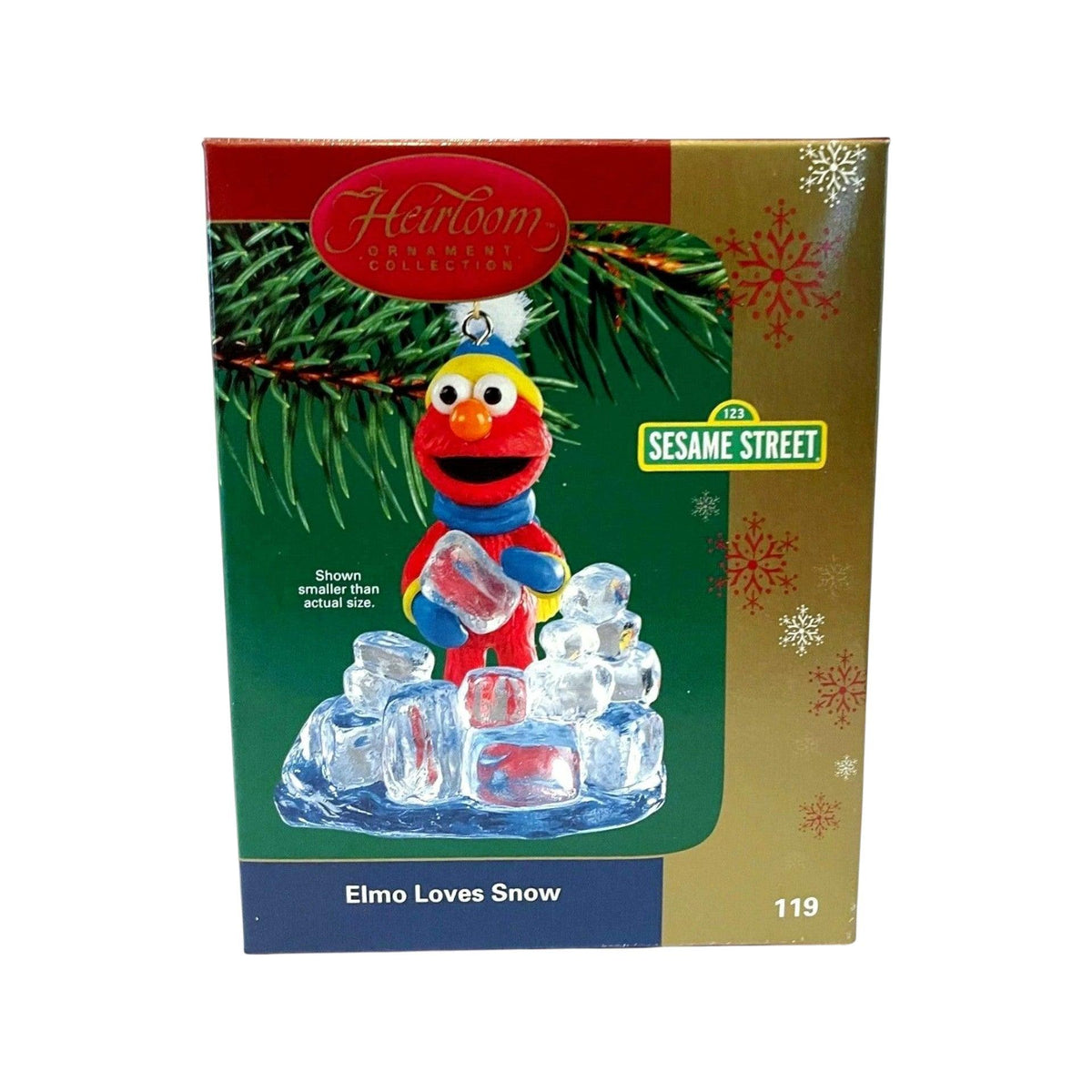 2004 Elmo Loves Snow (Sesame Street) Carlton Cards Heirloom Ornament CXOR-119L Image2