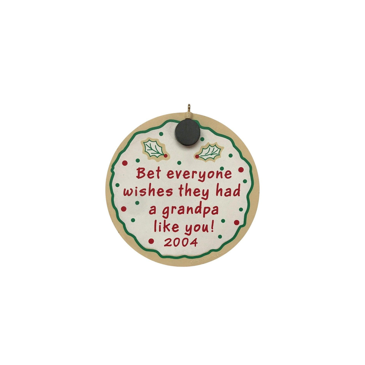 2004 For Grandpa Hallmark Ornament (Photo Holder) QXG5581 Image4