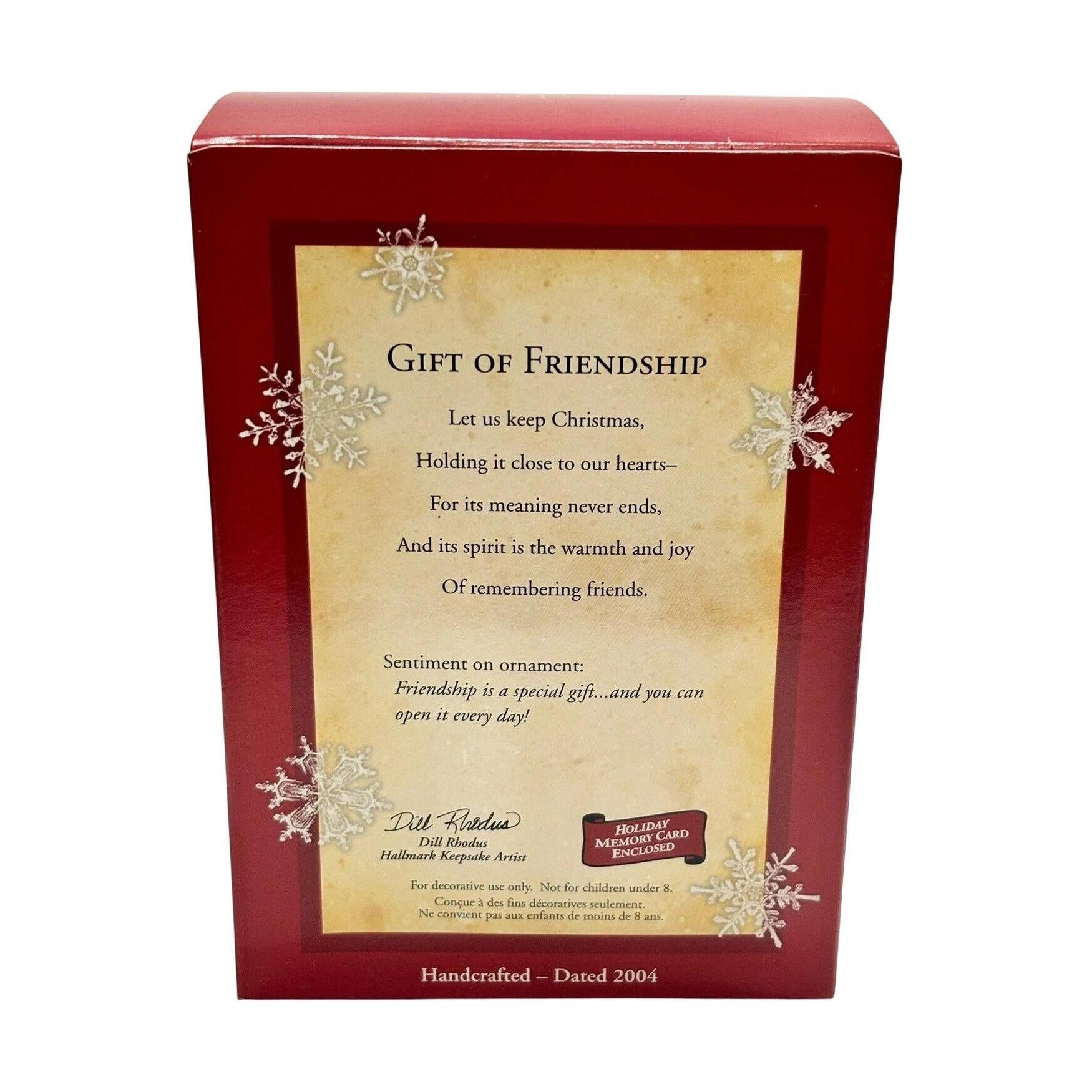 2004 Gift of Friendship Hallmark Ornament (Friendship) QXG5611 Image5