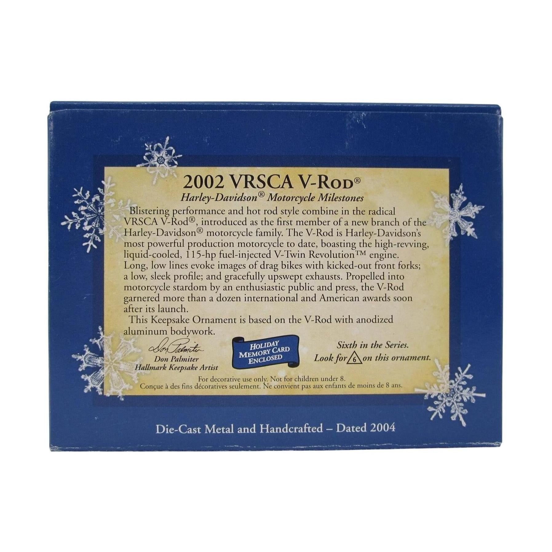 2004 Hallmark Ornament (2002) VRSCA V-Rod Hallmark Ornament (Harley-Davidson) QX8184 Image6