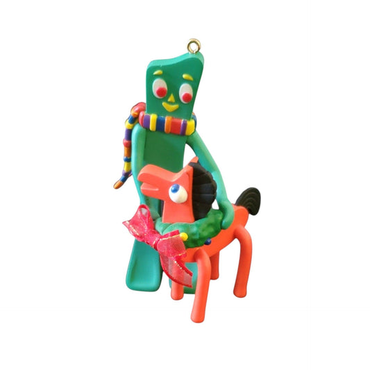 2004 Happy Holidays from Gumby and Pokey! (Gumby) Carlton Cards Heirloom Ornament CXOR-111L Image1