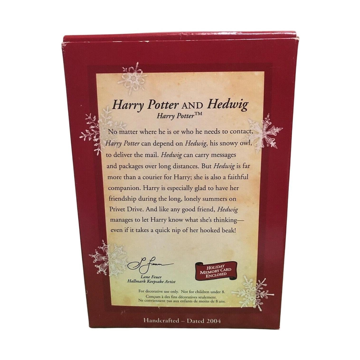 2004 Harry Potter and Hedwig Hallmark Ornament (Harry Potter) QXI4044 Image6