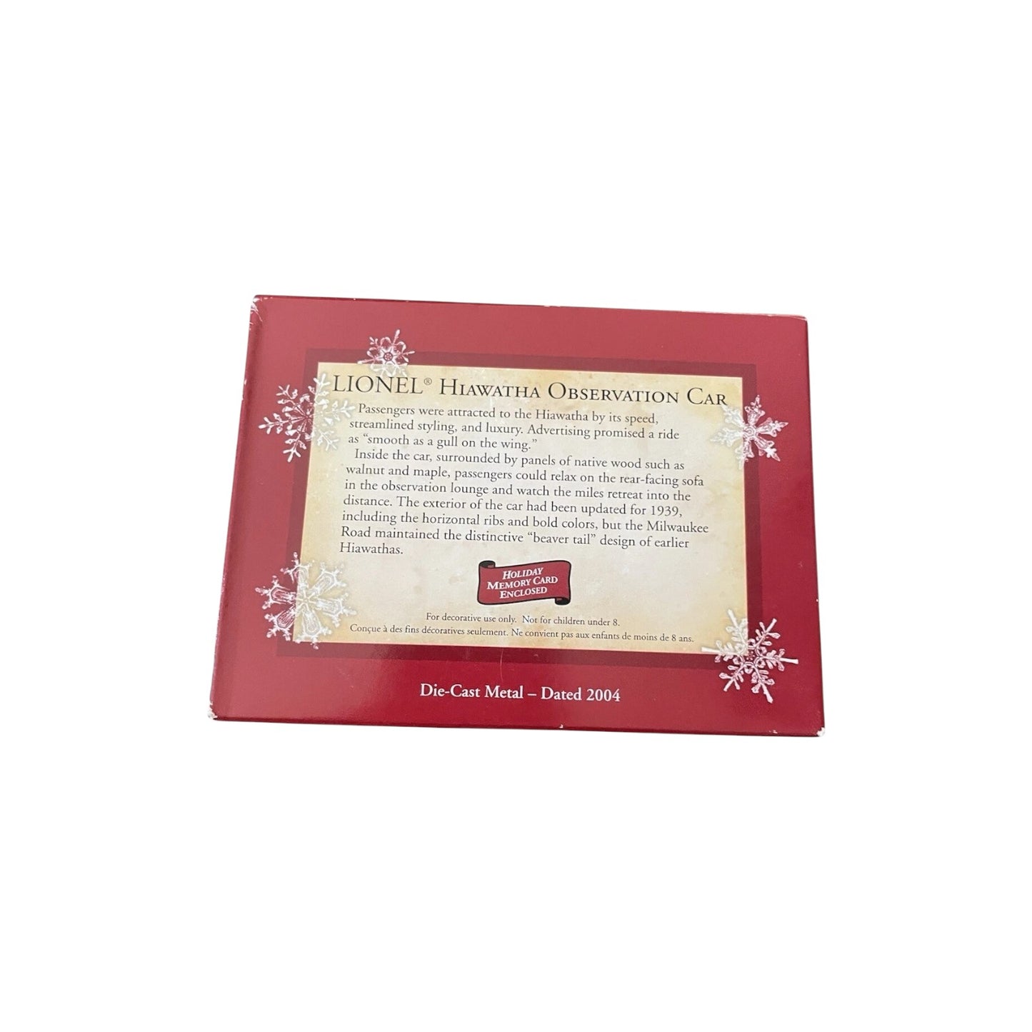 2004 Hiawatha Observation Car Hallmark Ornament (Lionel) QXI4104 Image6