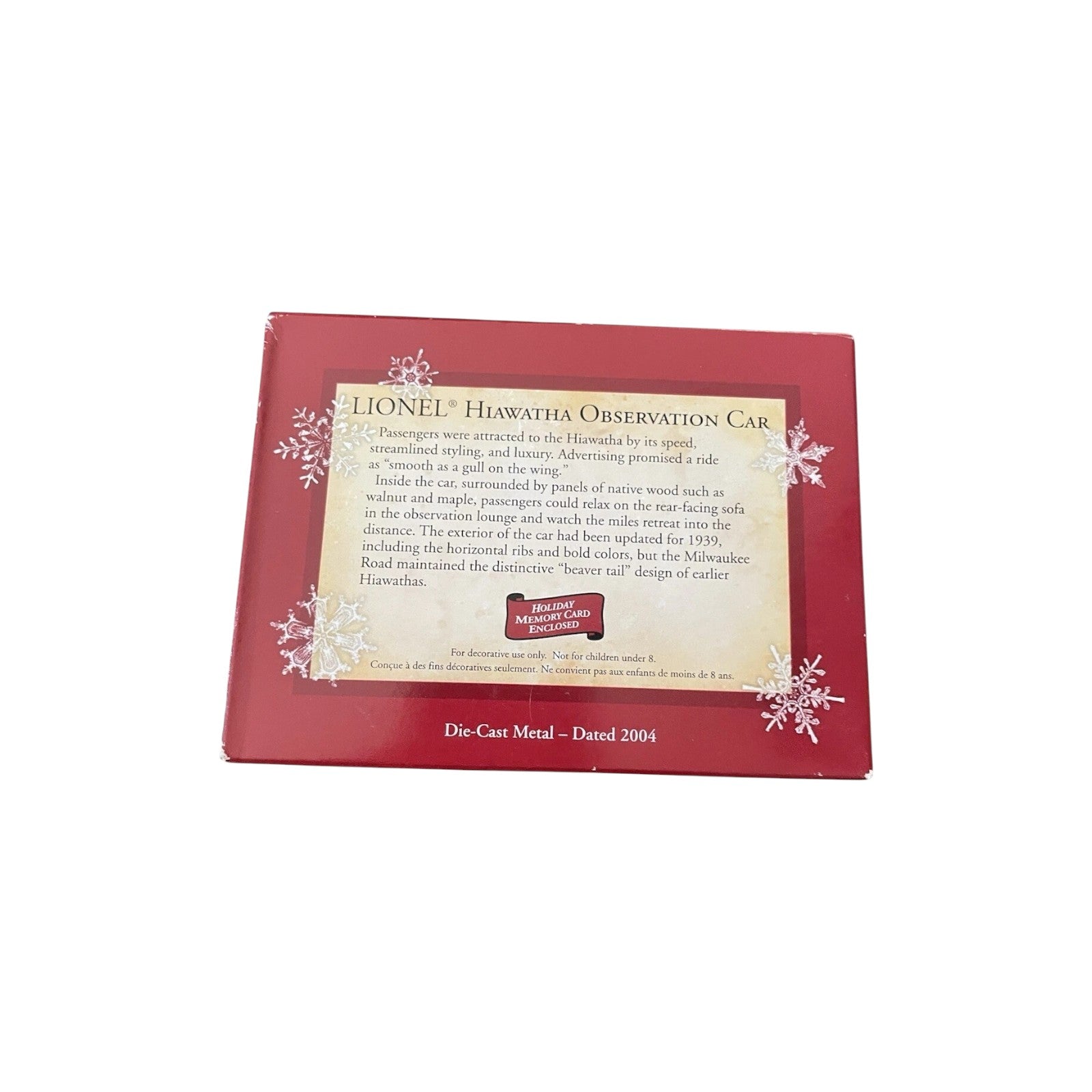 2004 Hiawatha Observation Car Hallmark Ornament (Lionel) QXI4104 Image6
