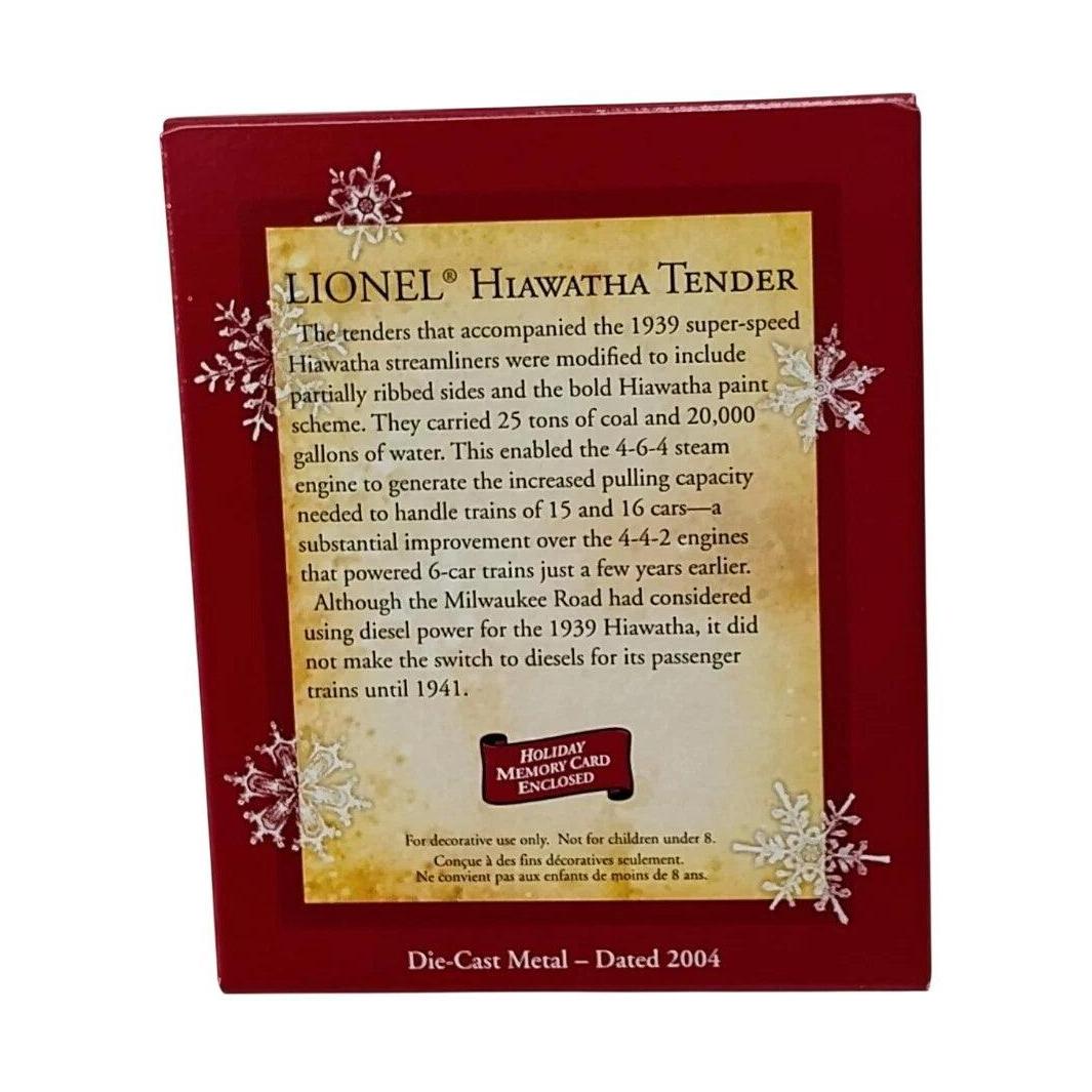 2004 Hiawatha Tender Hallmark Ornament (Lionel) QXI4101 Image5