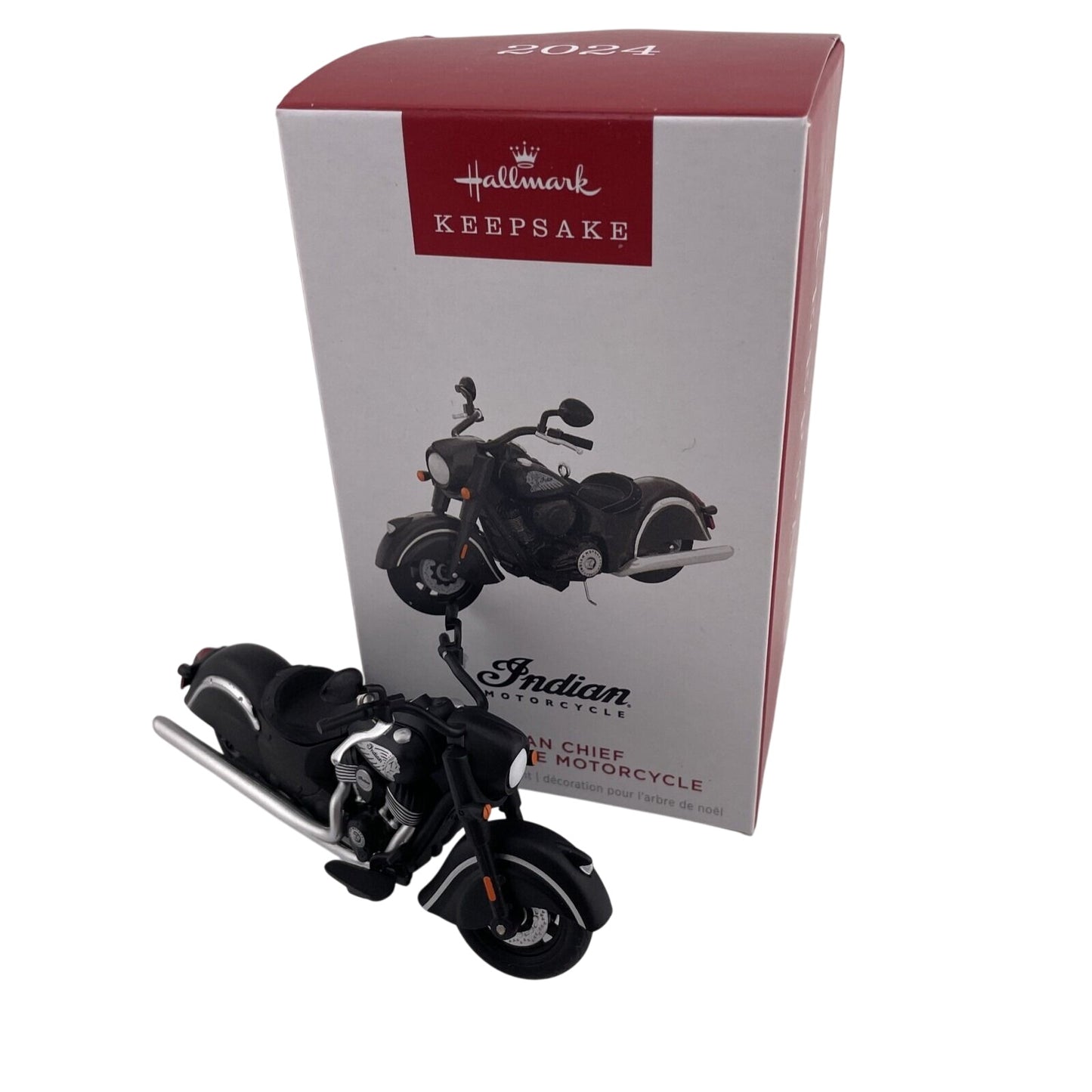 2004 Indian Chief Dark Horse Motorcycle Hallmark Ornament (Indian Motorcycle) QXI7001