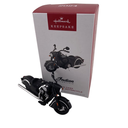 2004 Indian Chief Dark Horse Motorcycle Hallmark Ornament (Indian Motorcycle) QXI7001