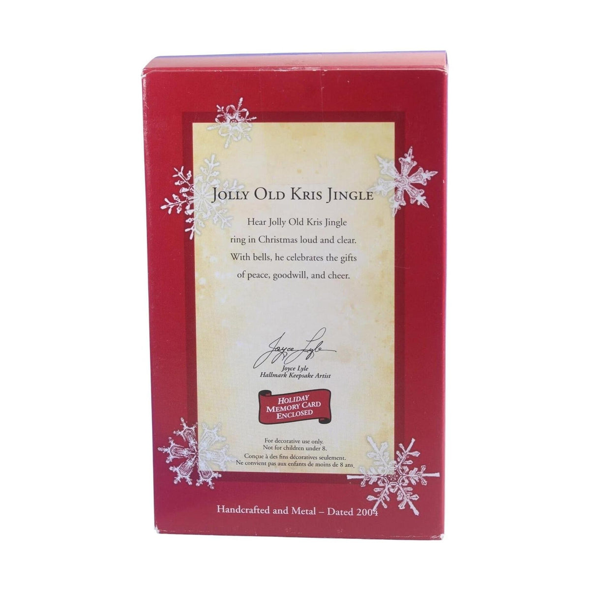 2004 Jolly Old Kris Jingle Hallmark Ornament (Santa Claus) QXG5501 Image5