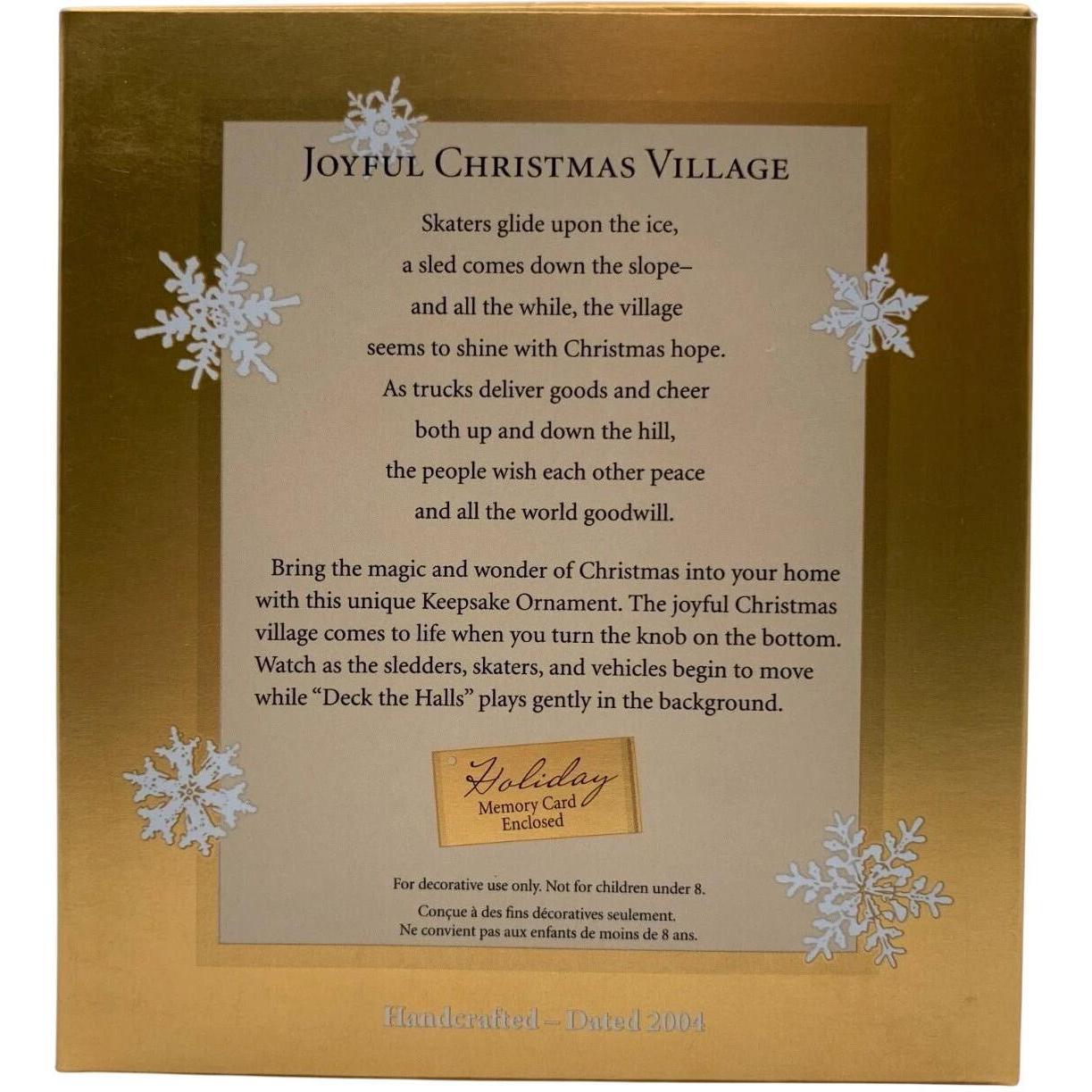 2004 Joyful Christmas Village Hallmark Ornament (Magic Village) QXC4007