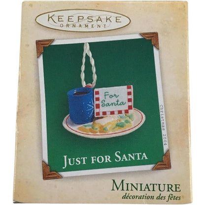 2004 Just For Santa Hallmark Ornament (Eat & Drink) WD3036