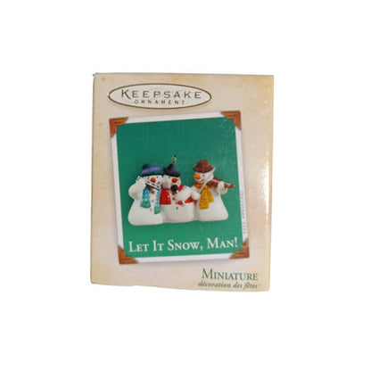 2004 Let It Snow, Man! Hallmark Ornament (Snowman) QXM5234