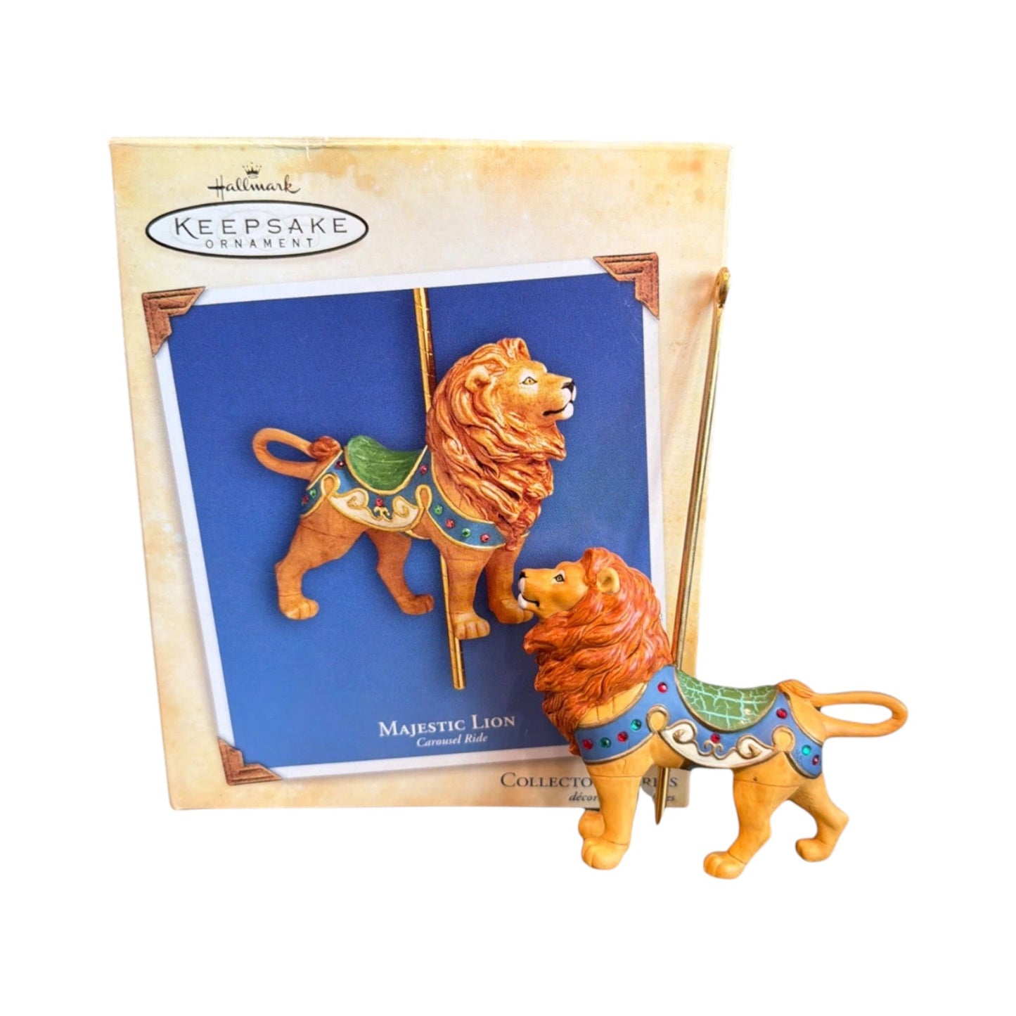 2004 Majestic Lion Hallmark Ornament (Carousel Ride) QX8464 Image3