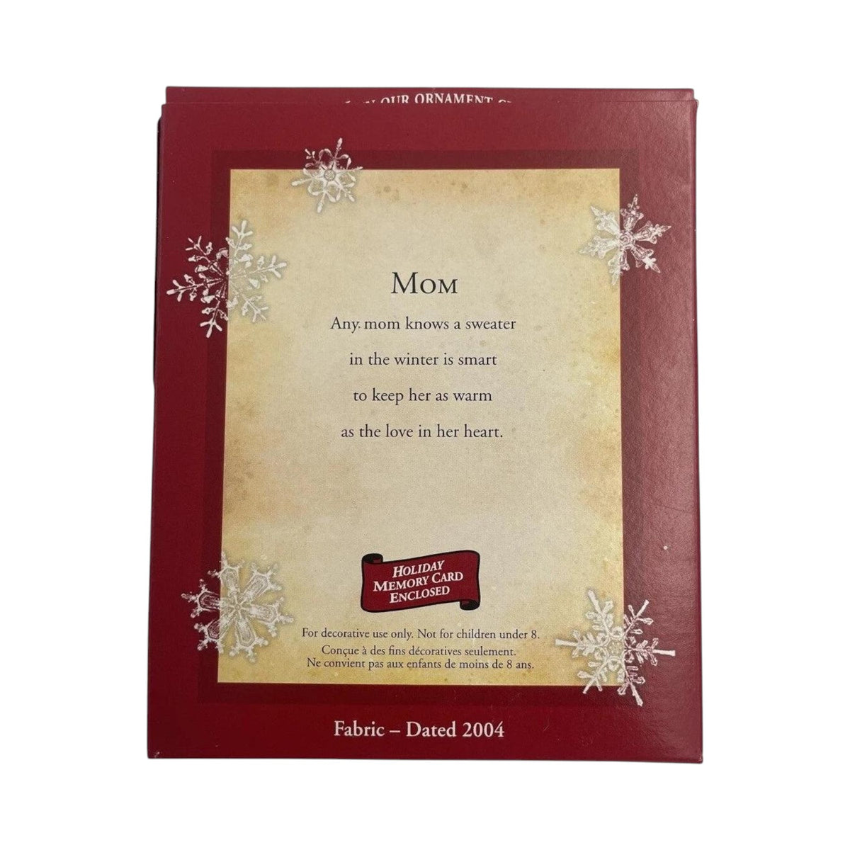 2004 Mom Hallmark Ornament (Family) QXG5544 Image5