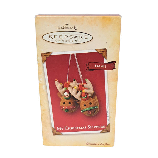 2004 Mr Christmas Slippers Hallmark Ornament (Reindeer) QLX7554