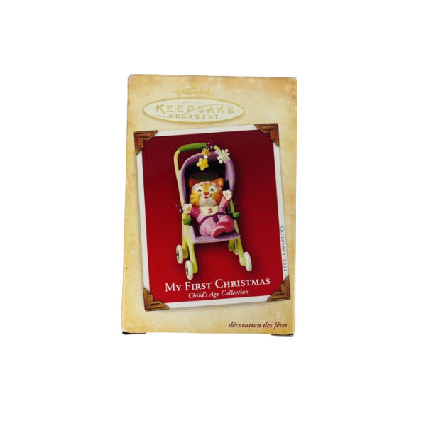 2004 My First Christmas - Girl Hallmark Ornament (Child's Age Collection) QXG5671