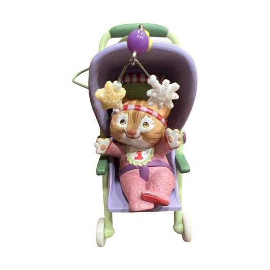 2004 My First Christmas - Girl Hallmark Ornament (Child's Age Collection) QXG5671 Image1