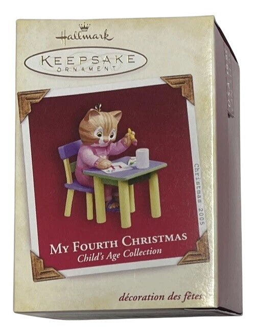 2004 My Fourth Christmas Hallmark Ornament (Child's Age Collection) QXG5694