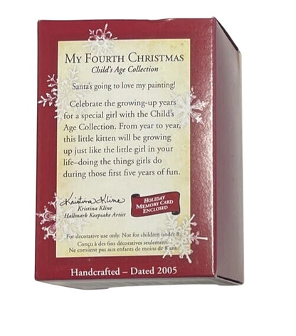 2004 My Fourth Christmas Hallmark Ornament (Child's Age Collection) QXG5694
