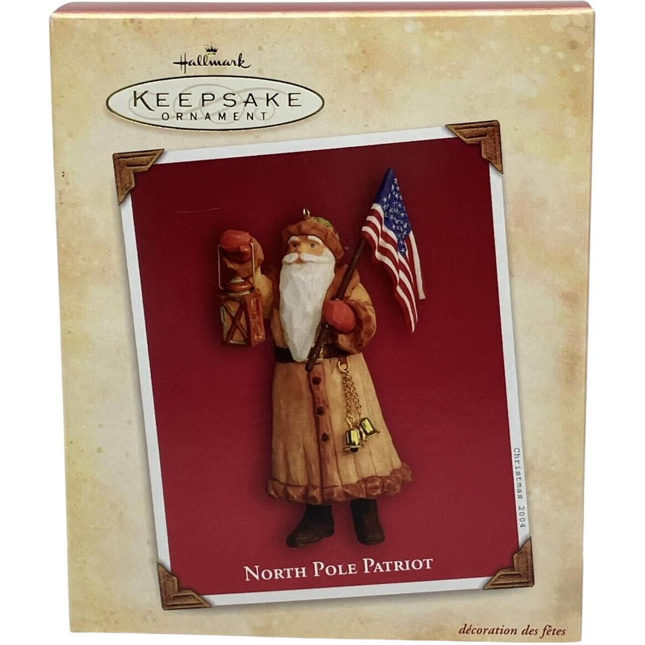 2004 North Pole Patriot Hallmark Ornament (Patriotic Santa) QXG5451