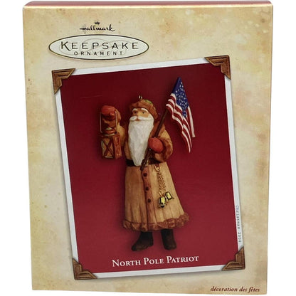 2004 North Pole Patriot Hallmark Ornament (Patriotic Santa) QXG5451