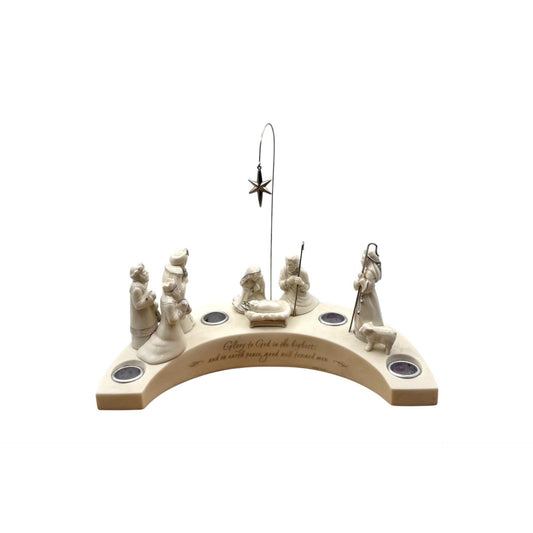 2004 O Come, Emmanuel (Nativity Advent Candle Holder) Hallmark Ornament QRP4311 Image1