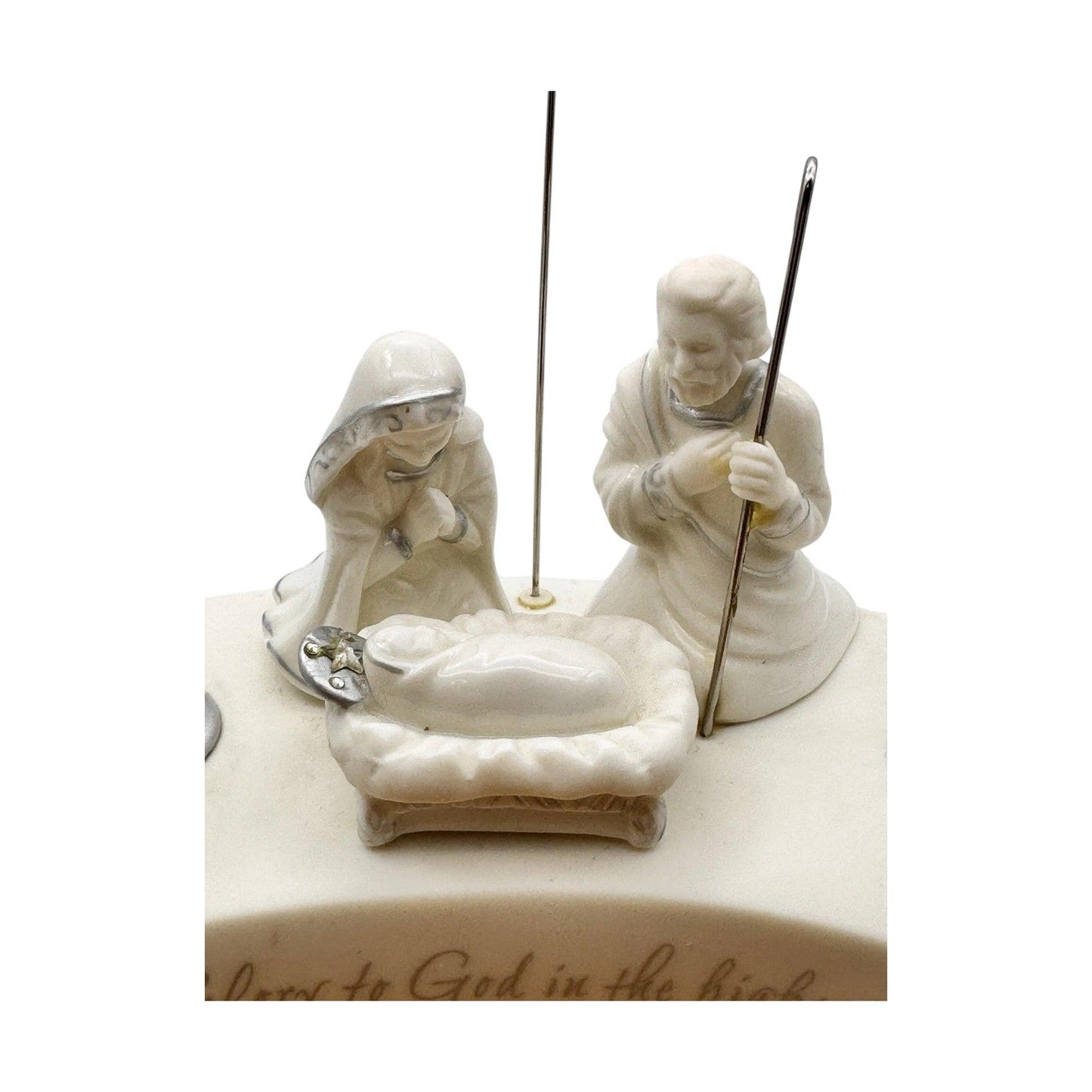 2004 O Come, Emmanuel (Nativity Advent Candle Holder) Hallmark Ornament QRP4311 Image5