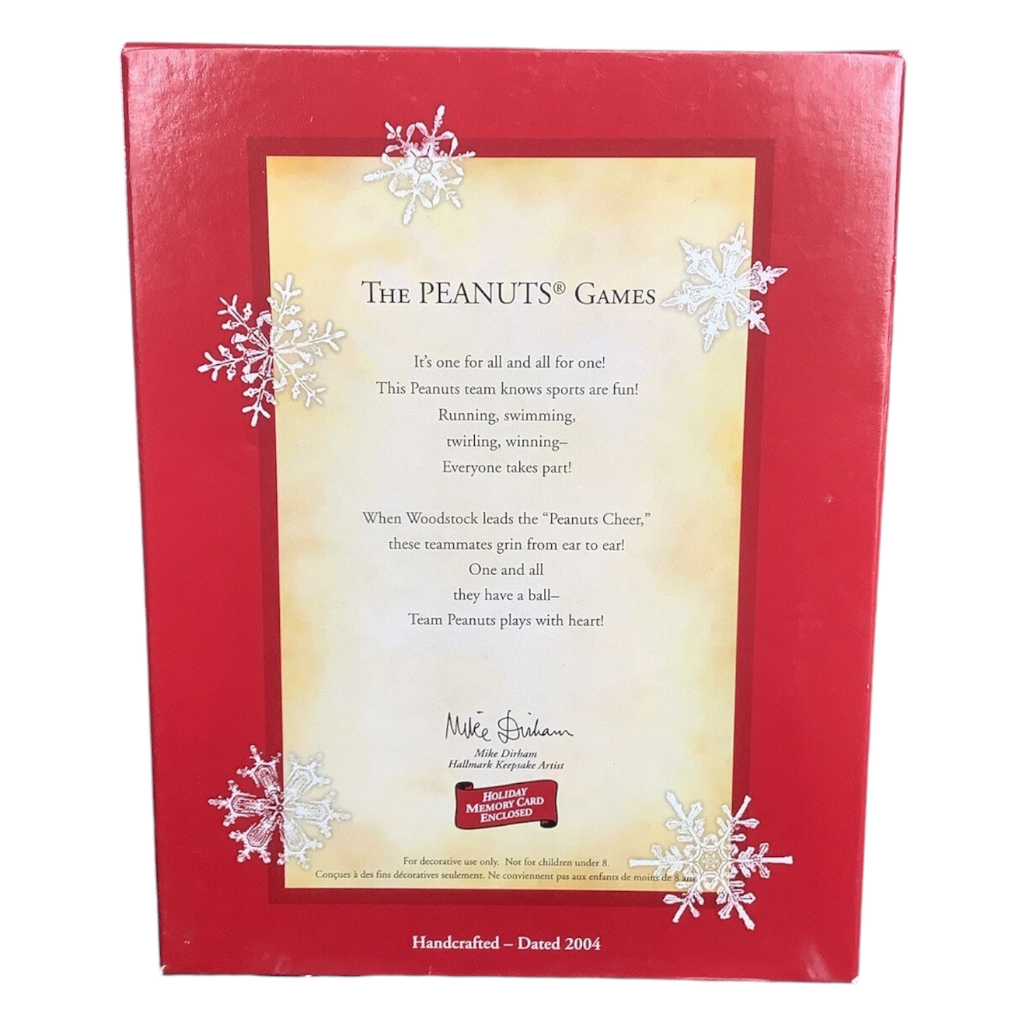 2004 Peanuts Games Hallmark Ornament (Snoopy) QXI8691 Image8