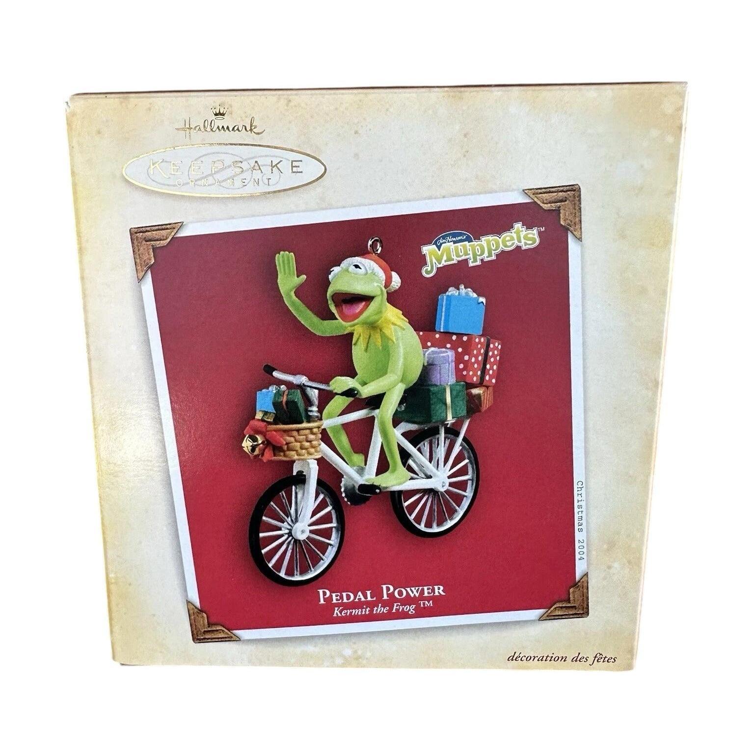 2004 Pedal Power - Kermit the Frog Hallmark Ornament (The Muppets) QXI5304 Image2