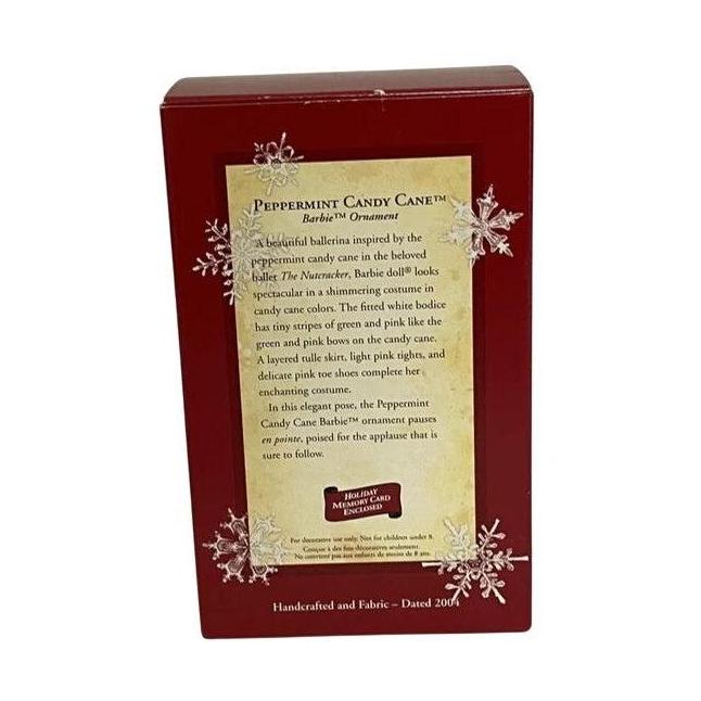 2004 Peppermint Candy Cane Hallmark Ornament (Barbie) QXI8544 Image4