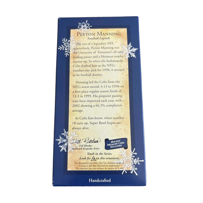 2004 Peyton Manning Hallmark Ornament (Football Legends) QX8521