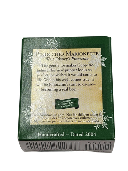 2004 Pinocchio Marionette Hallmark Ornament (WaltDisney's Pinocchio) QXM5121