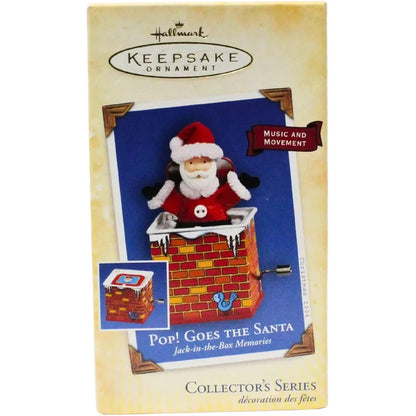 2004 Pop! Goes The Santa Hallmark Ornament (Jack-in-the-Box Memories) QX8411