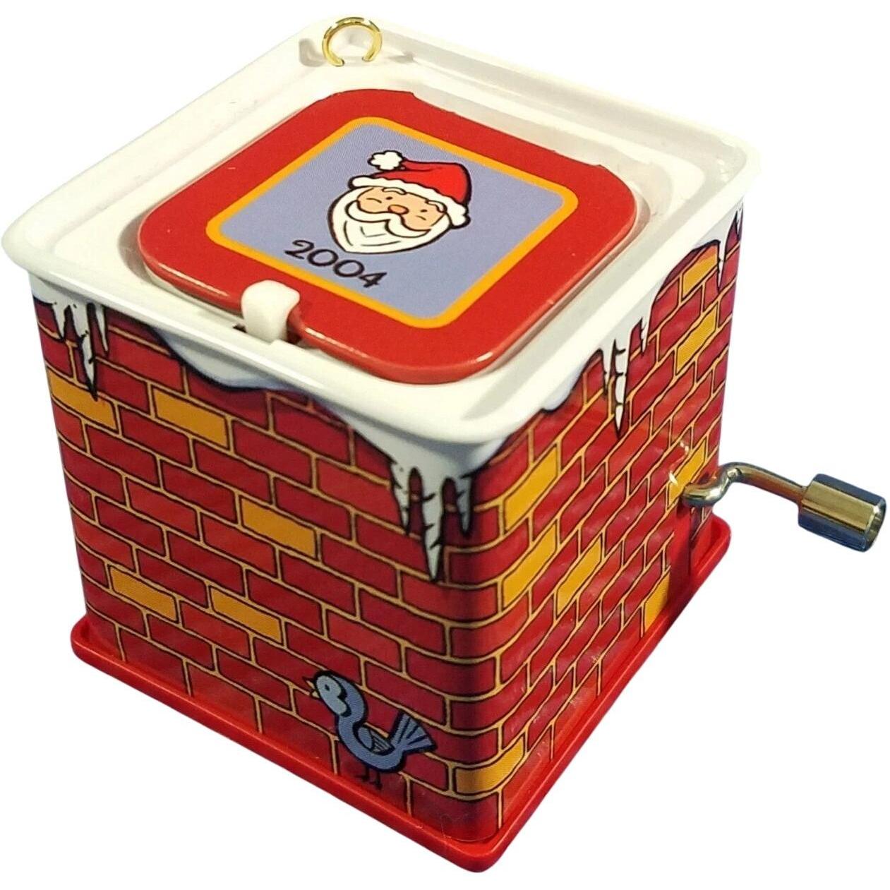 2004 Pop! Goes The Santa Hallmark Ornament (Jack-in-the-Box Memories) QX8411