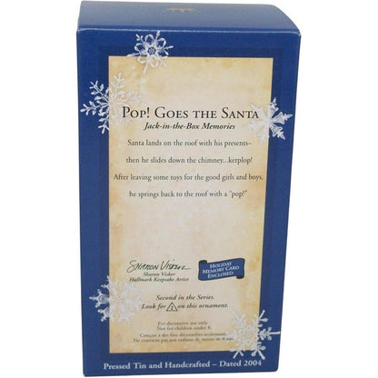2004 Pop! Goes The Santa Hallmark Ornament (Jack-in-the-Box Memories) QX8411
