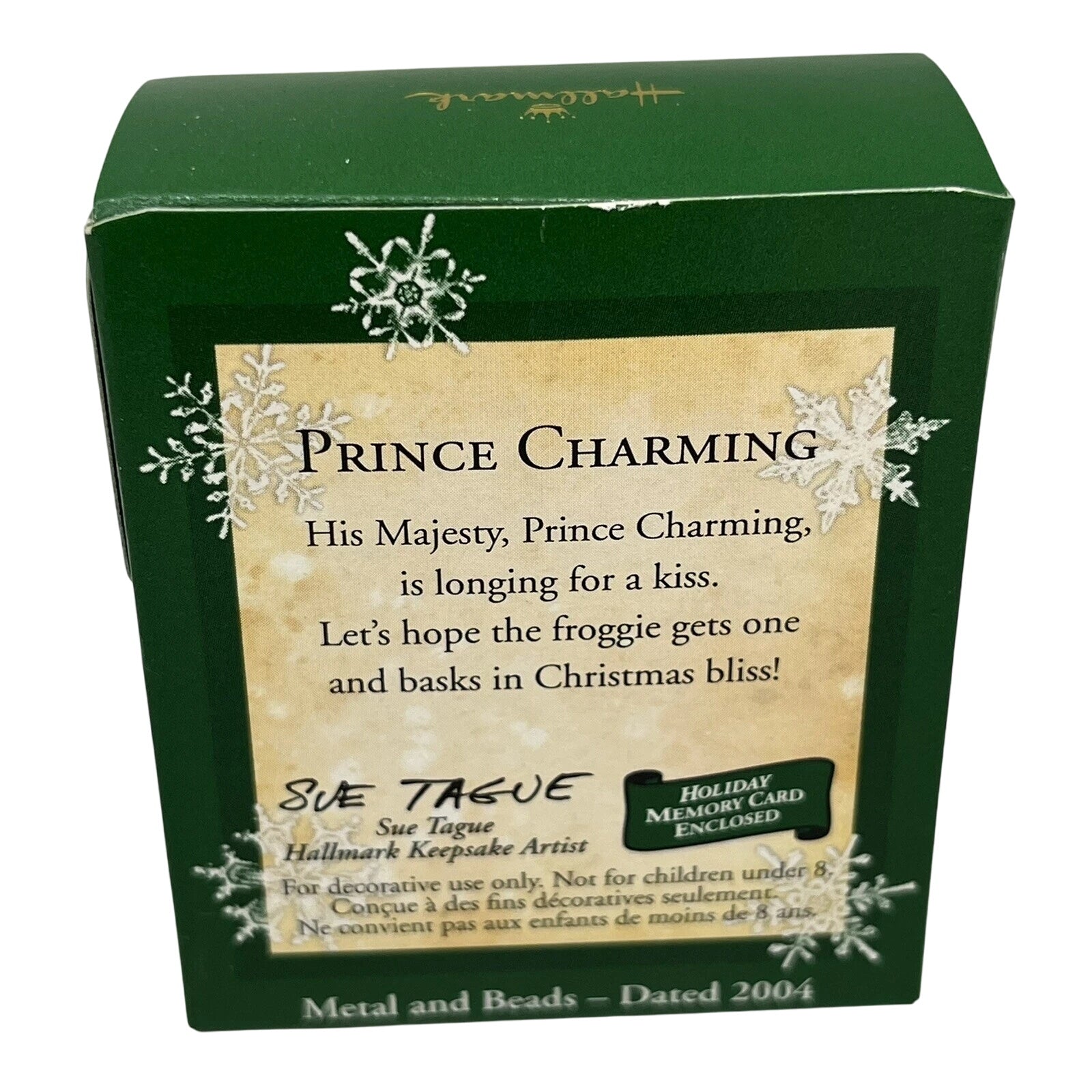 2004 Prince Charming Hallmark Ornament (Frog) QXM5224