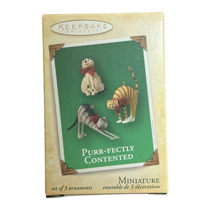 2004 Purr-fectly Contented Hallmark Ornament (Kitten) QXM5241