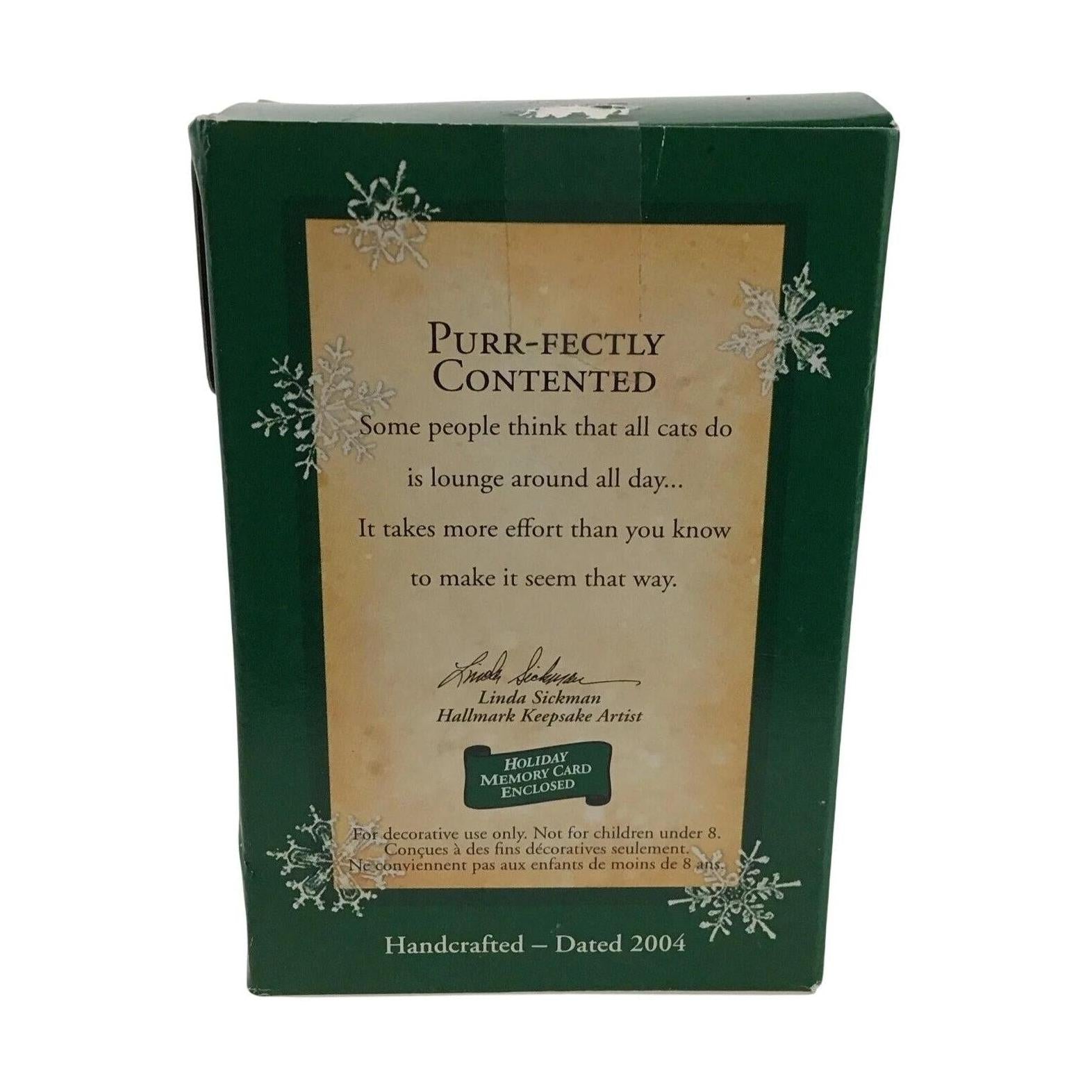 2004 Purr-fectly Contented Hallmark Ornament (Kitten) QXM5241 Image7