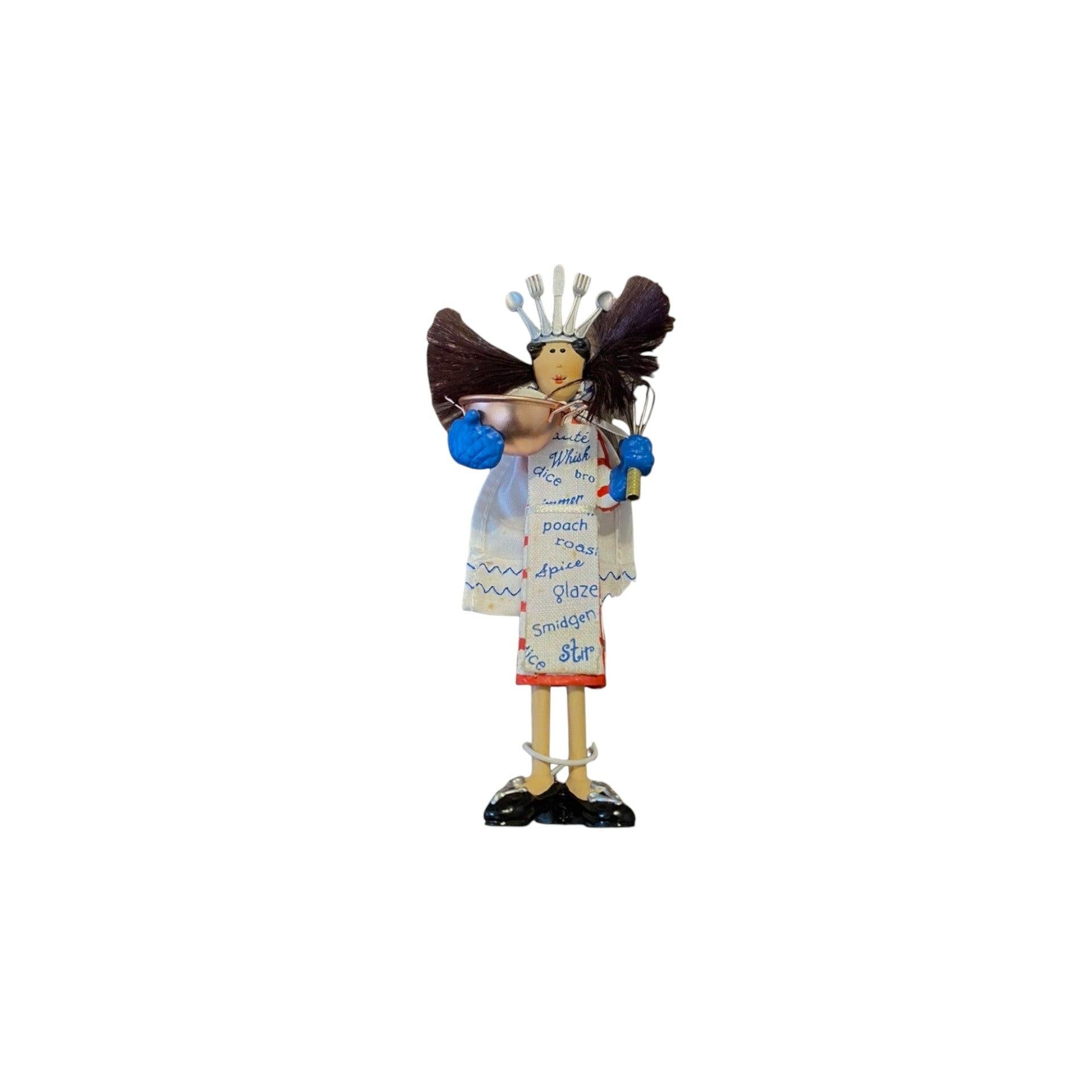 2004 Queen of Cuisine, Straight Hair Brunette (Decoration Des Fetes) Hallmark Ornament QP1841 Image1