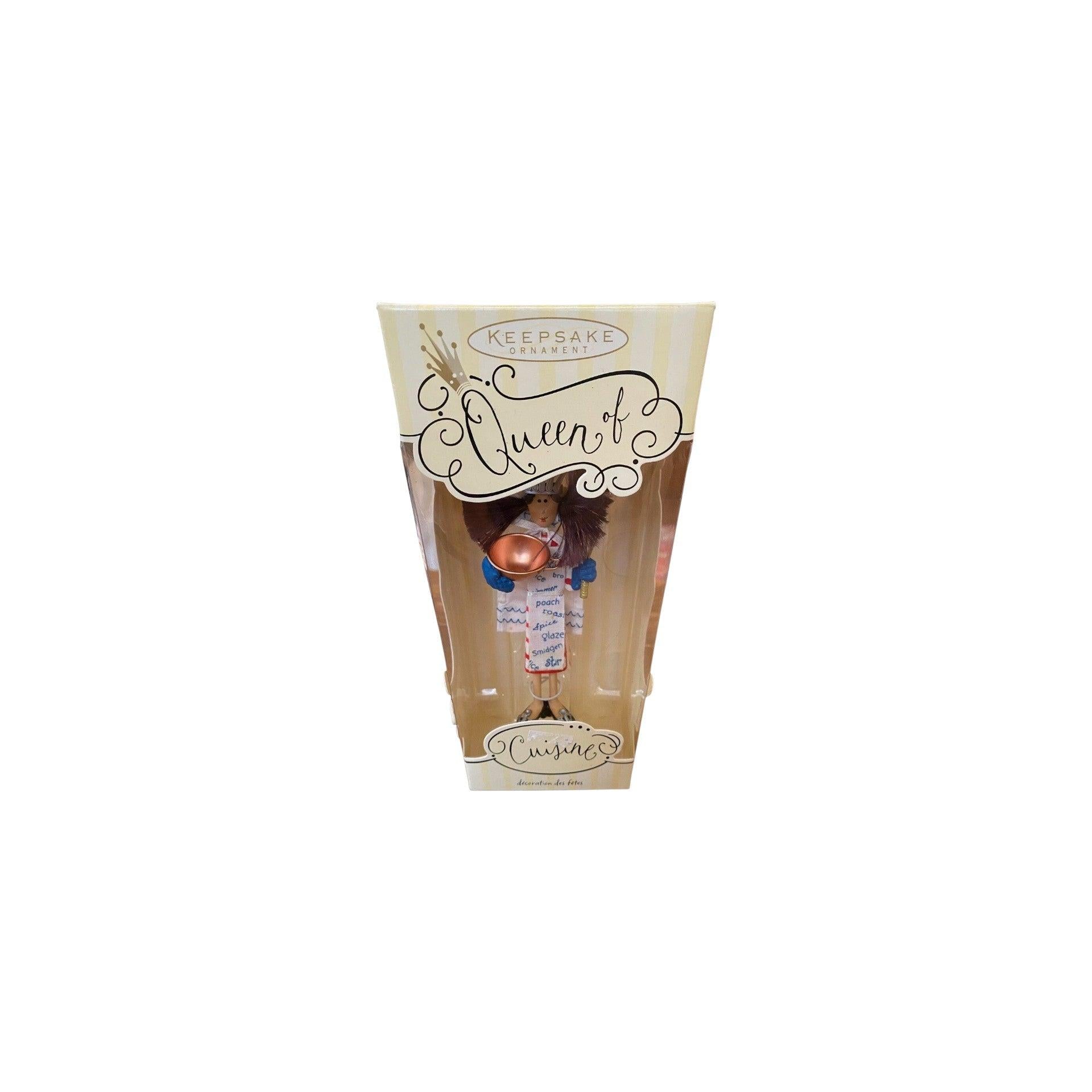 2004 Queen of Cuisine, Straight Hair Brunette (Decoration Des Fetes) Hallmark Ornament QP1841 Image2