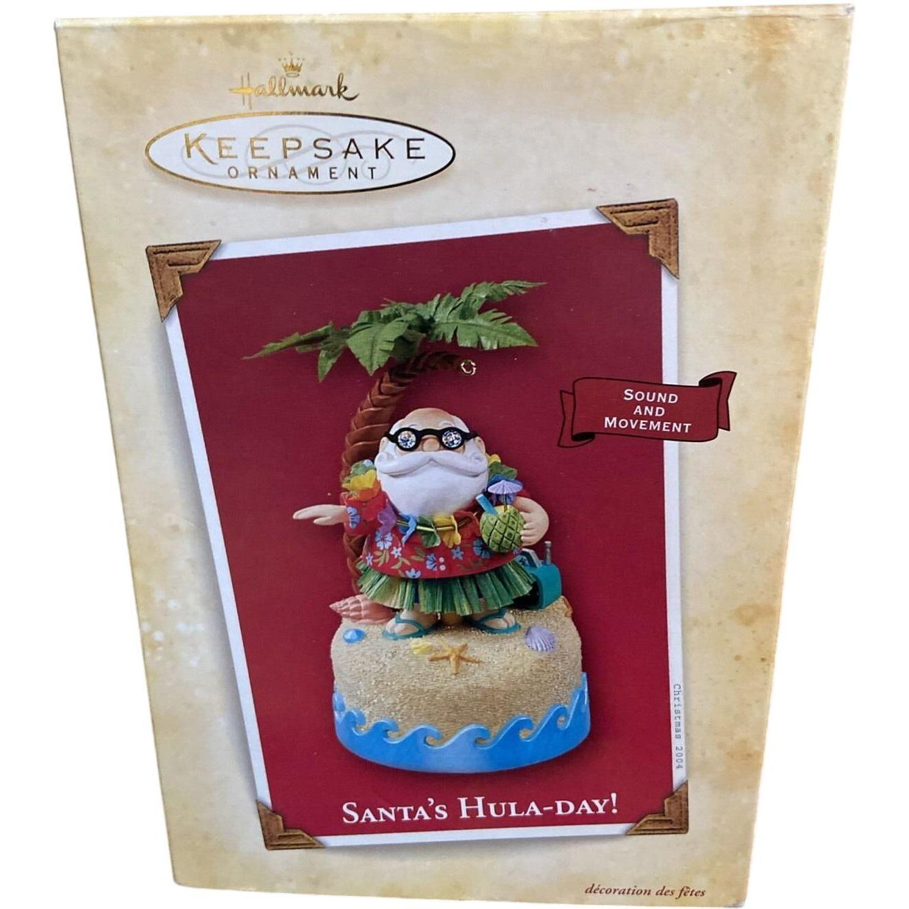 2004 Santa's Hula-Day! Hallmark Ornament (Beach) QLX7631