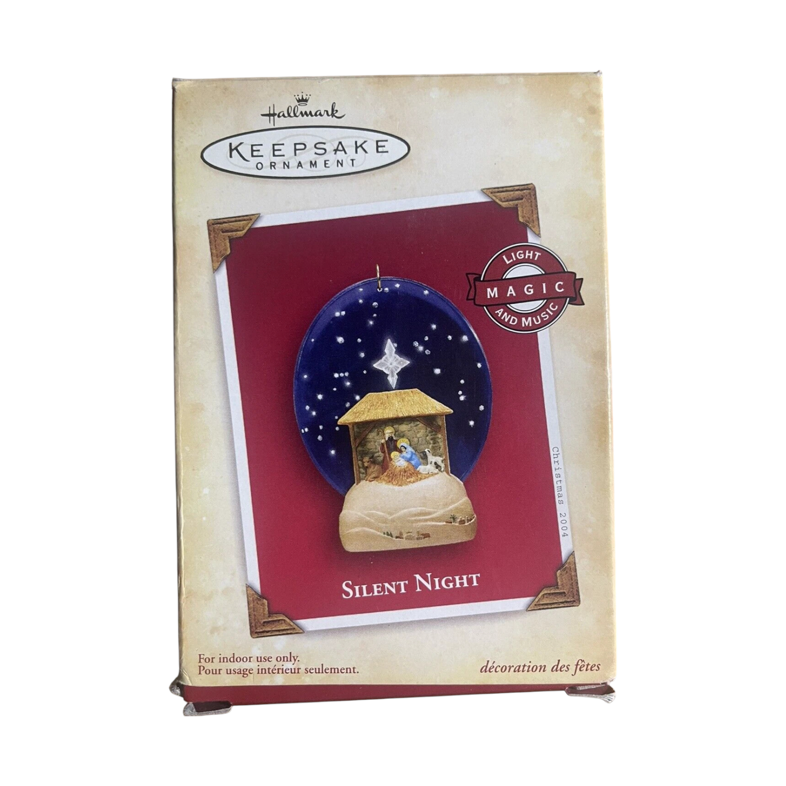 2004 Silent Night Hallmark Ornament (Nativity) QLX7591