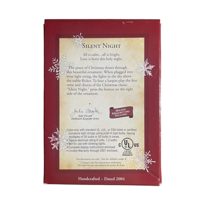 2004 Silent Night Hallmark Ornament (Nativity) QLX7591