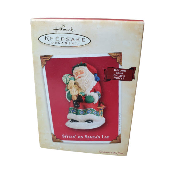 2004 Sittin' On Santa's Lap Hallmark Ornament (Santa Claus) QLX7594