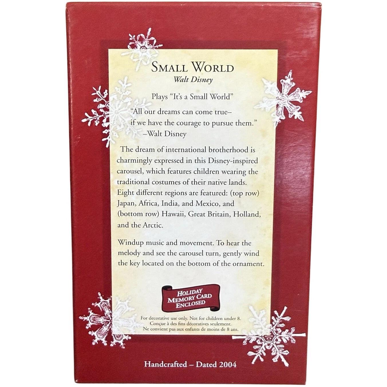 2004 Small World Hallmark Ornament (Walt Disney) QXD5021